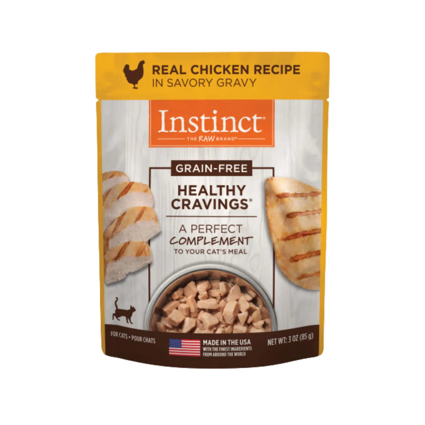 Instinct - Instinct Healthy Cravings Chicken Cat Food Pouch (3oz) - Cat Food Topper