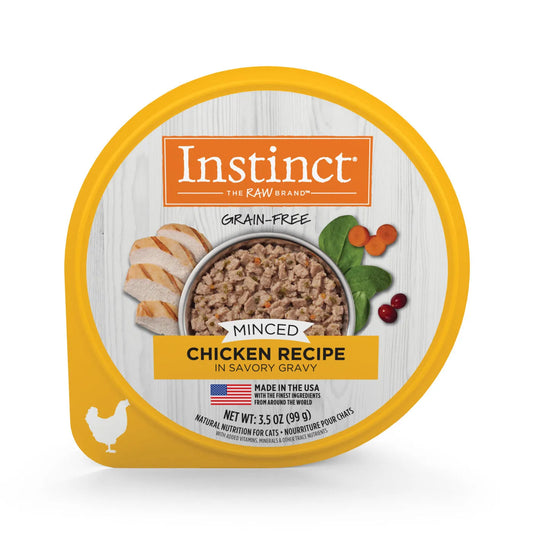 Instinct - Instinct Minced Chicken Cat Food Cup (3.5oz) - Wet Cat Food