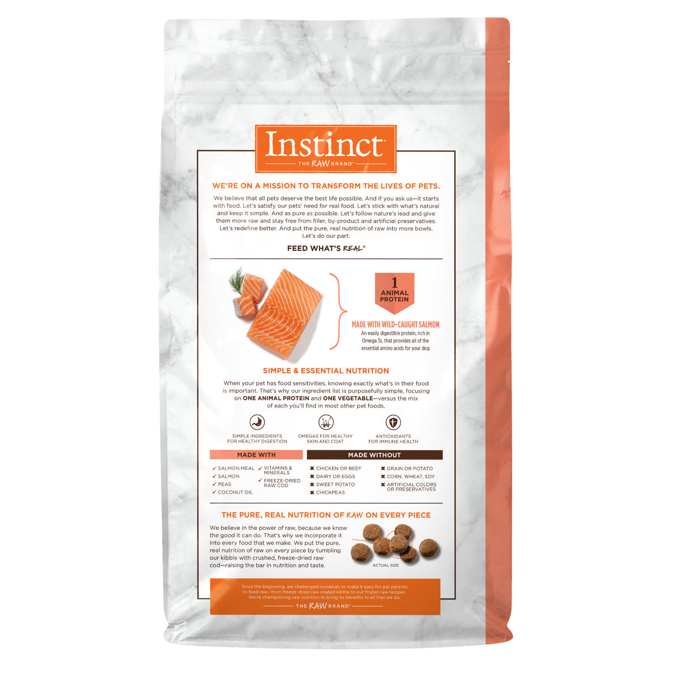 Instinct Limited Ingredient Salmon Dog Food for easy digestion and essential nutrition for pets