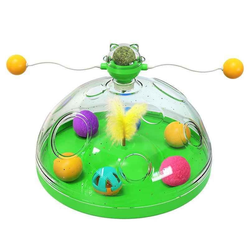 Purrfect Pet Kingdom Interactive Cat Puzzle Toy with Treats Green Purrfect Pet Kingdom