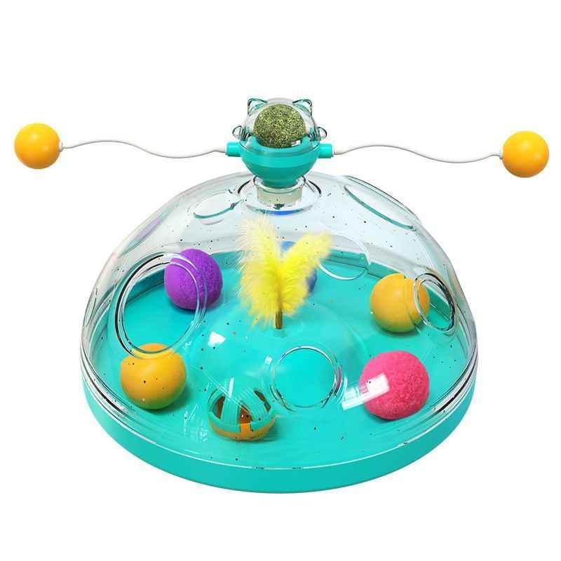 Purrfect Pet Kingdom Interactive Cat Puzzle Toy with Treats Blue Purrfect Pet Kingdom