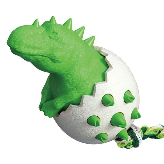 Purrfect Pet Kingdom Interactive Dog Toy for Small Breeds Dinosaur Green Purrfect Pet Kingdom