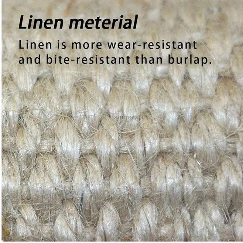 Durable linen material interactive dog training pillow for long-lasting play and training sessions