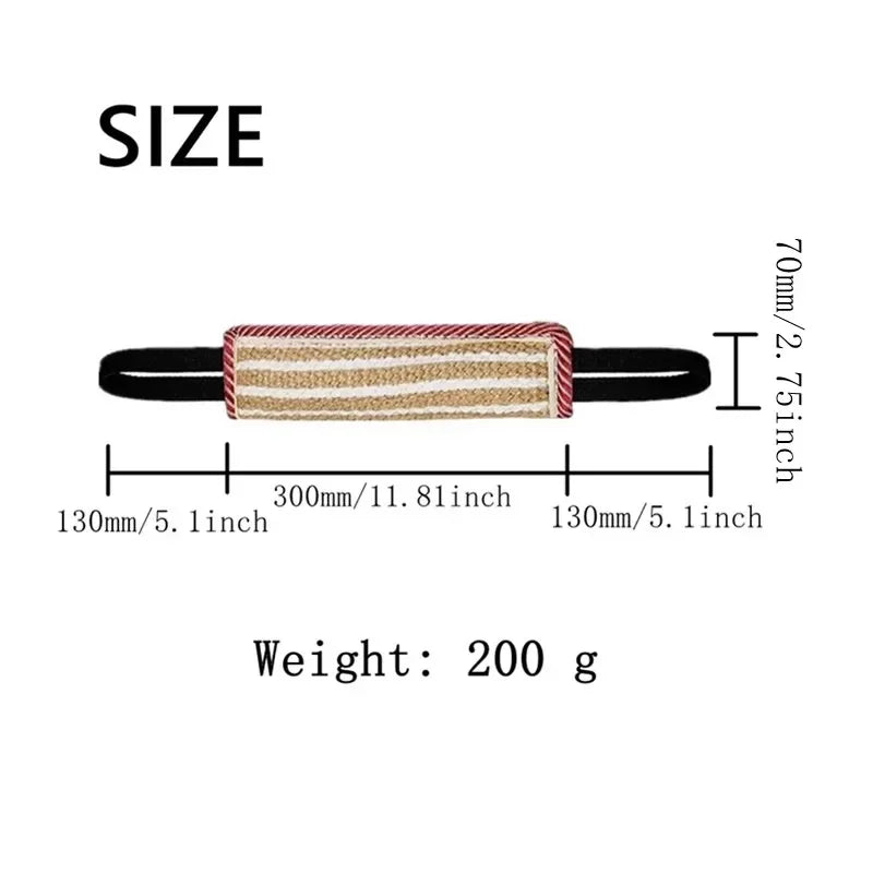 Interactive dog training pillow by Tail Chasers, designed for engaging dog training activities.