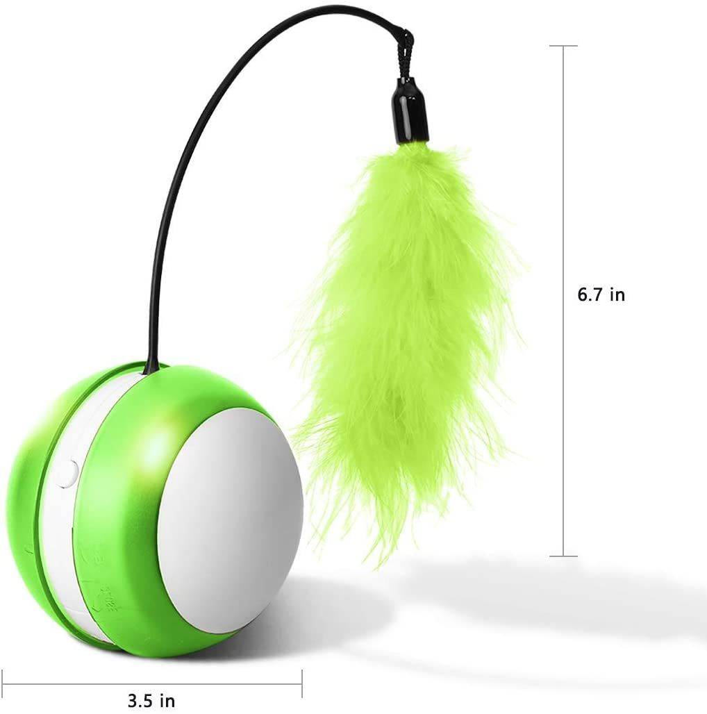 Purrfect Pet Kingdom Interactive LED Cat Toy with Feather Purrfect Pet Kingdom