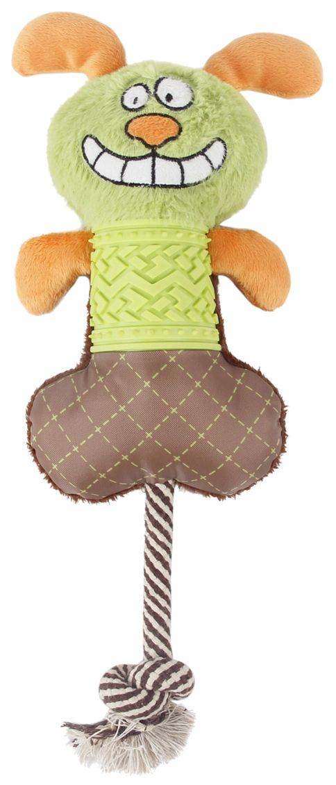 Purrfect Pet Kingdom Interactive Squeaking Dog Toy Plush Green Purrfect Pet Kingdom