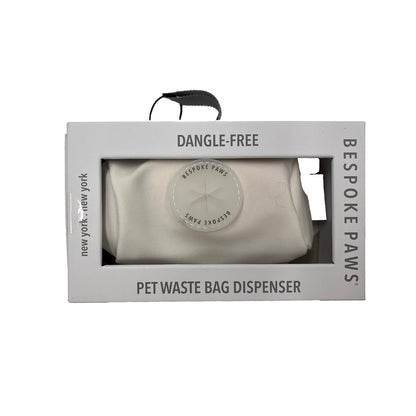 Premium Leather Dangle-Free Dog Waste Bag Dispenser Holder