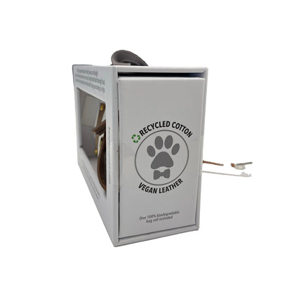 Premium Leather Dangle-Free Dog Waste Bag Dispenser Holder