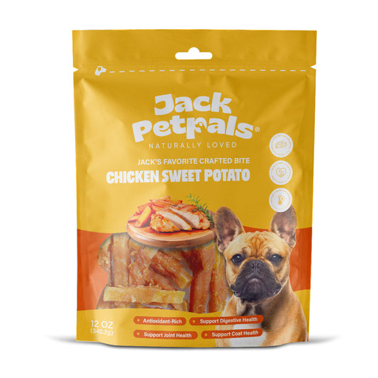 Jack PetPals Crafted Bite Chicken Sweet Potato Dog Treats
