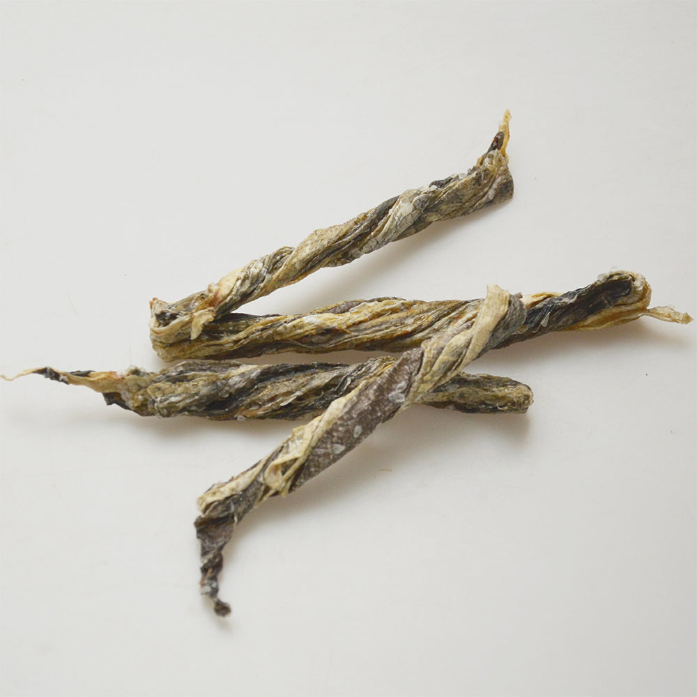 Jack PetPals codfish treats 6oz twisted sticks for dogs, perfect for training and rewarding your pet