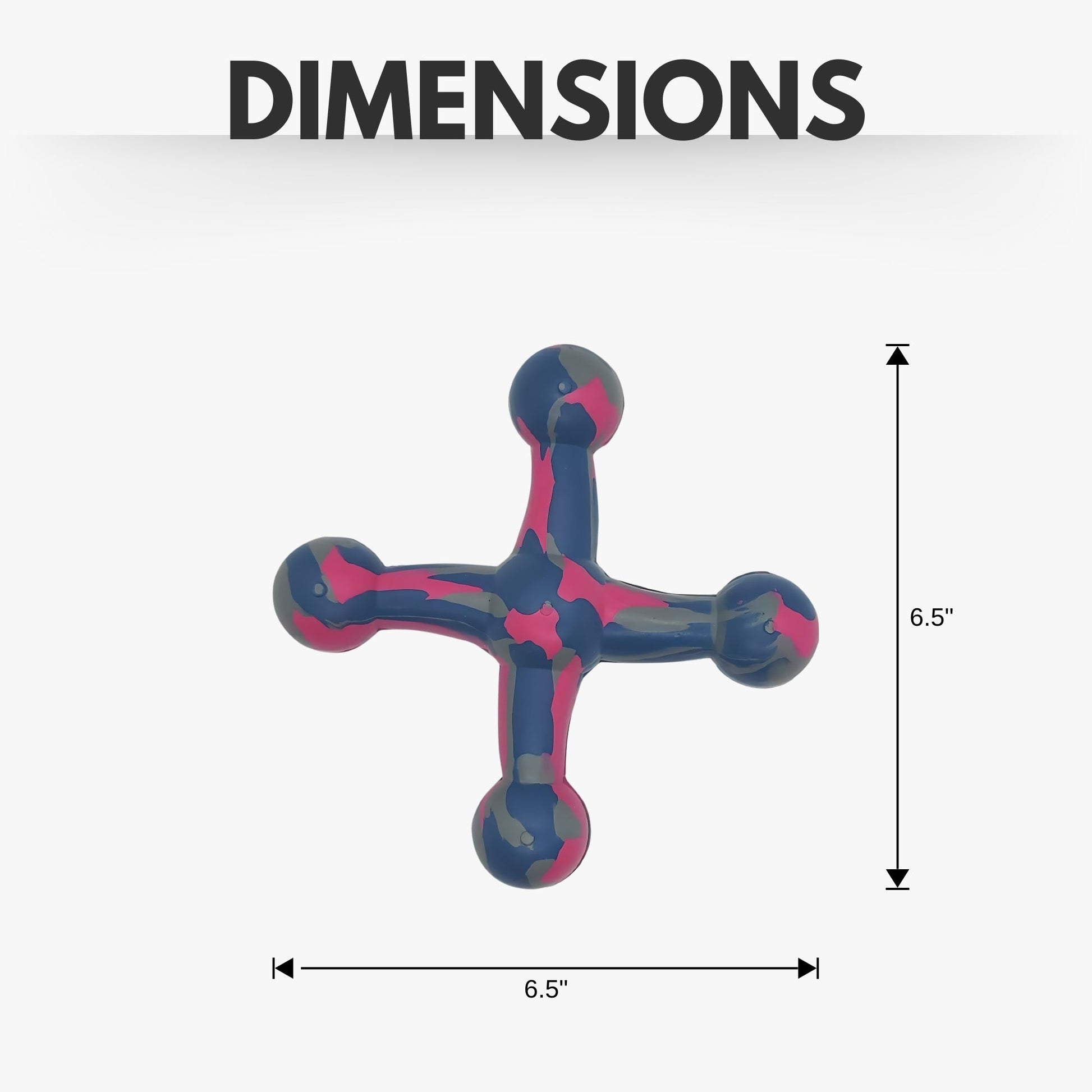 Jack shape agility dog toy in vibrant colors, designed for interactive play and exercise