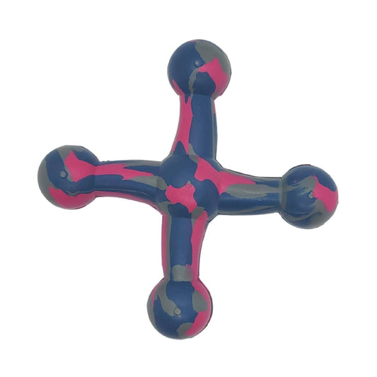 Colorful jack shape agility dog toy designed to engage and entertain your pet