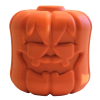Jack O' Lantern eDispener Durable Rubber Chew Toy & Treat Dispenser