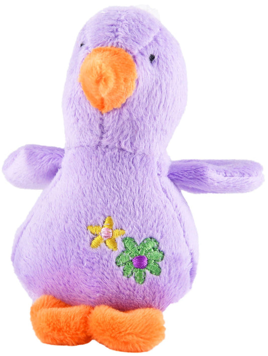 4 Baby Duck Plush Squeaker Dog Toys Interactive Dog