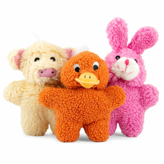 Animal Fuzzies Plush Squeaker Dog Toys Interactive - detail view