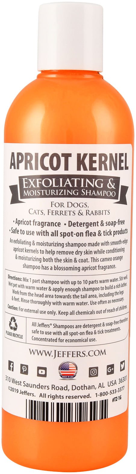 Apricot Kernel Pet Shampoo for Radiant and Healthy Coats
