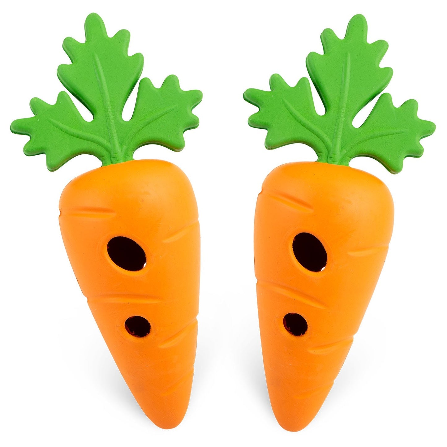 Jeffers Baby Carrot Natural Rubber Treat Dispensing Dog Dental