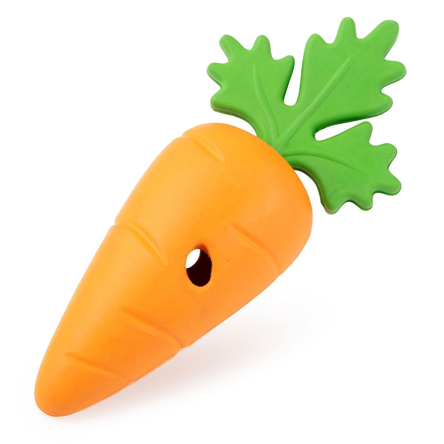 Jeffers Baby Carrot Natural Rubber Treat Dispensing Dog Dental