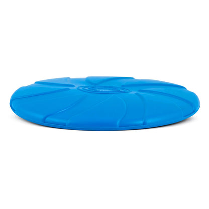 Jeffers Blue Bone Stamped Frisbee Natural Rubber 8 Inch Dog