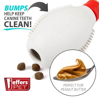 Jeffers Bowling Pin Natural Rubber Treat Dispensing Dental C