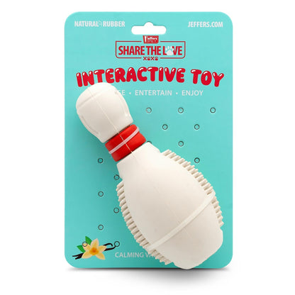 Jeffers Bowling Pin Natural Rubber Treat Dispensing Dental C