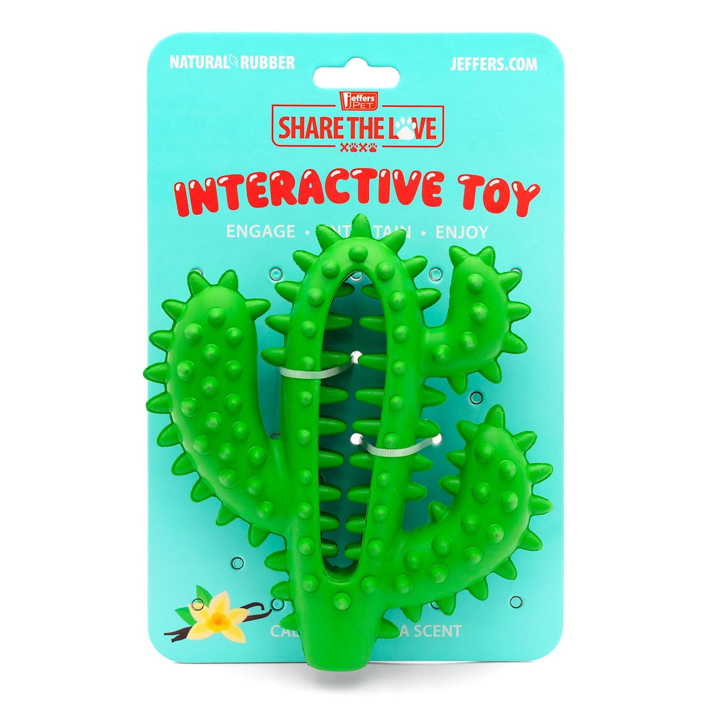 Jeffers Cactus Natural Rubber Dental Chew Toy for Dogs for H