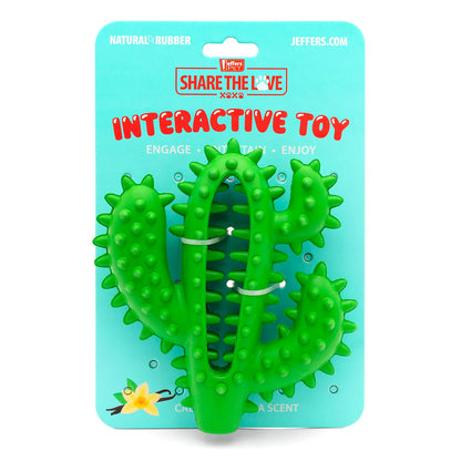 Jeffers Cactus Natural Rubber Dental Chew Toy for Dogs for H