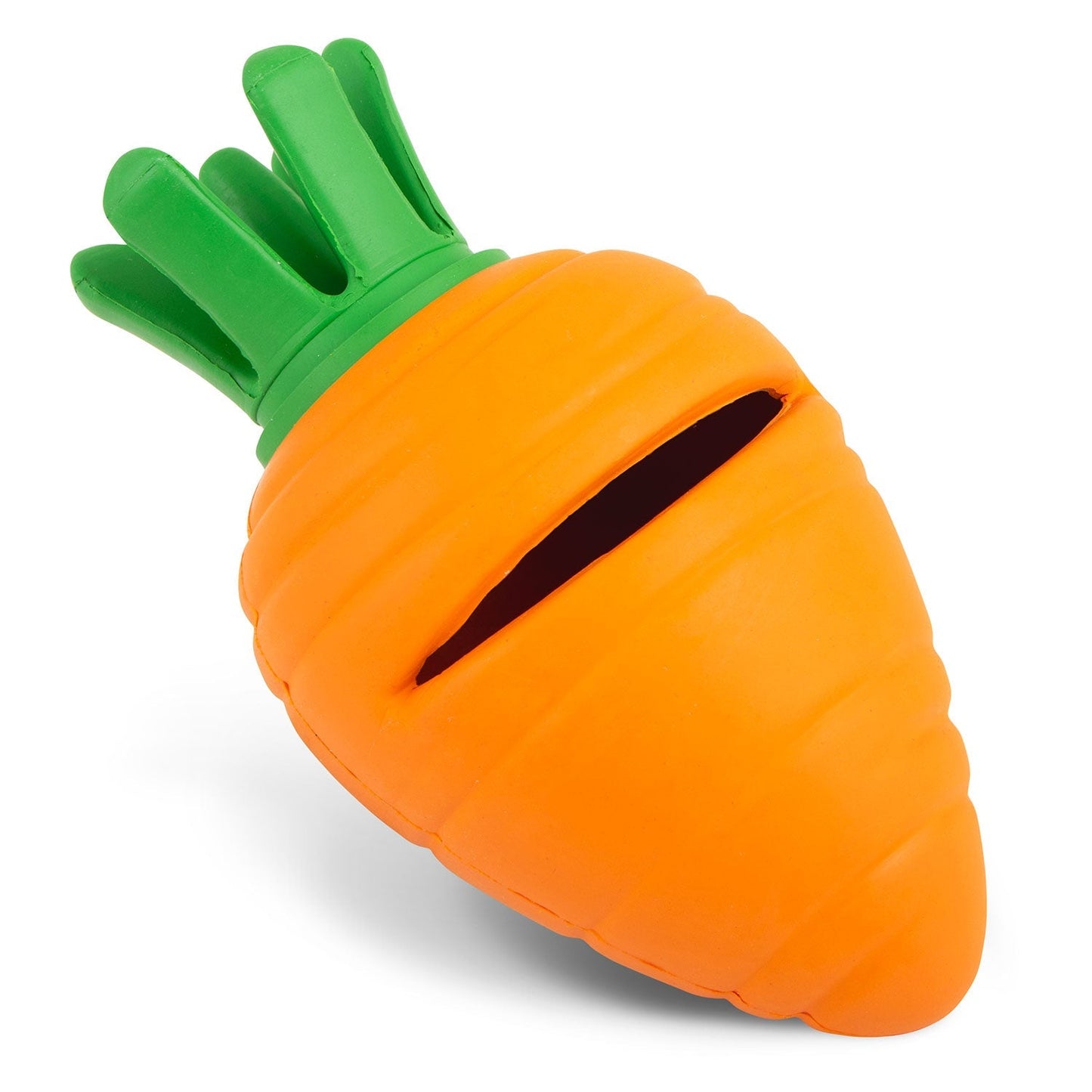 Jeffers Carrot Natural Rubber Treat Dispensing Dental Dog Ch