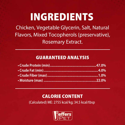 Premium Grain-Free Chicken Jerky Treats for Active Dogs 24oz