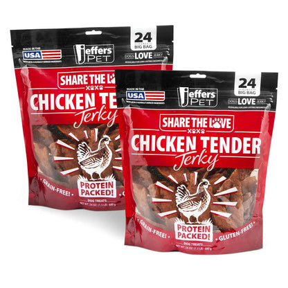 Premium Grain-Free Chicken Jerky Treats for Active Dogs 24oz