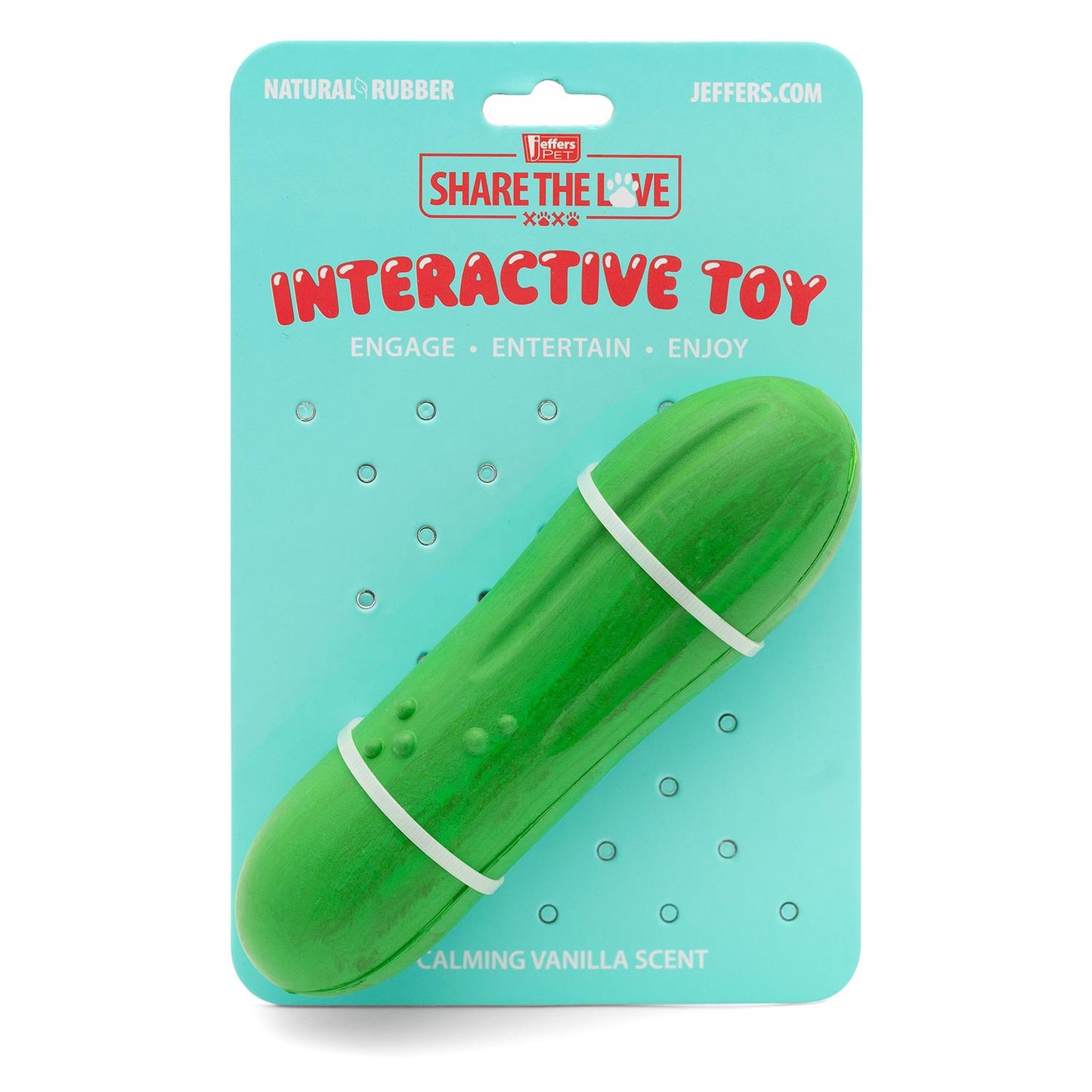 Jeffers Floating Natural Rubber Dog Chew Toy with Vanilla Sc