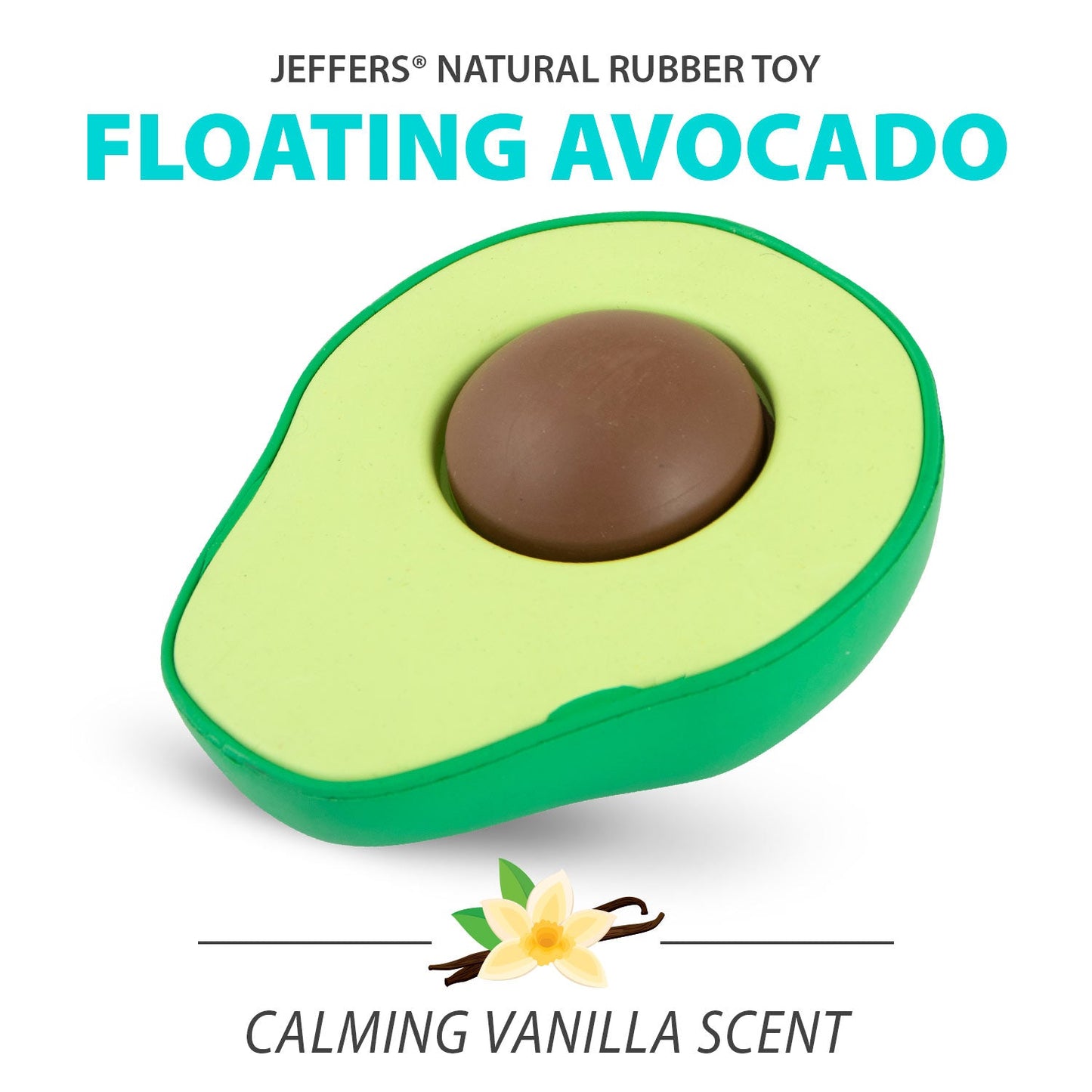 Purrfect Pet Kingdom Jeffers Floating Natural Rubber Dog Chew Toy with Vanilla Sc (Avocado, Medium, 2) - Premium Dog Toys