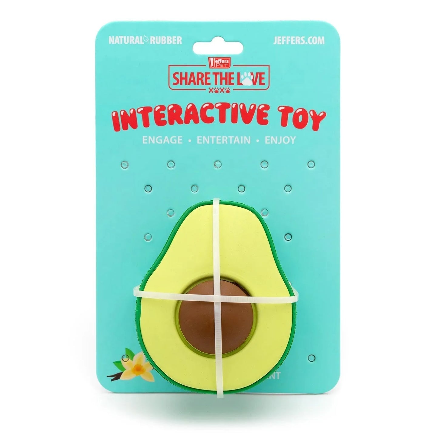 Jeffers - Jeffers Floating Natural Rubber Dog Chew Toy with Vanilla Scent for Dental Health and Water Play - Dog Toys