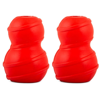 Jeffers - Jeffers Red Classic Stuffable Fetch & Chew Natural Rubber Treat Dispensing Dental Dog Toy - Dog Supplies > Dog Toys