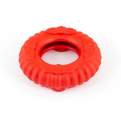 Jeffers - Jeffers Red Virgo Natural Rubber Dog Dental Tugger Toy - Dog Supplies > Dog Toys
