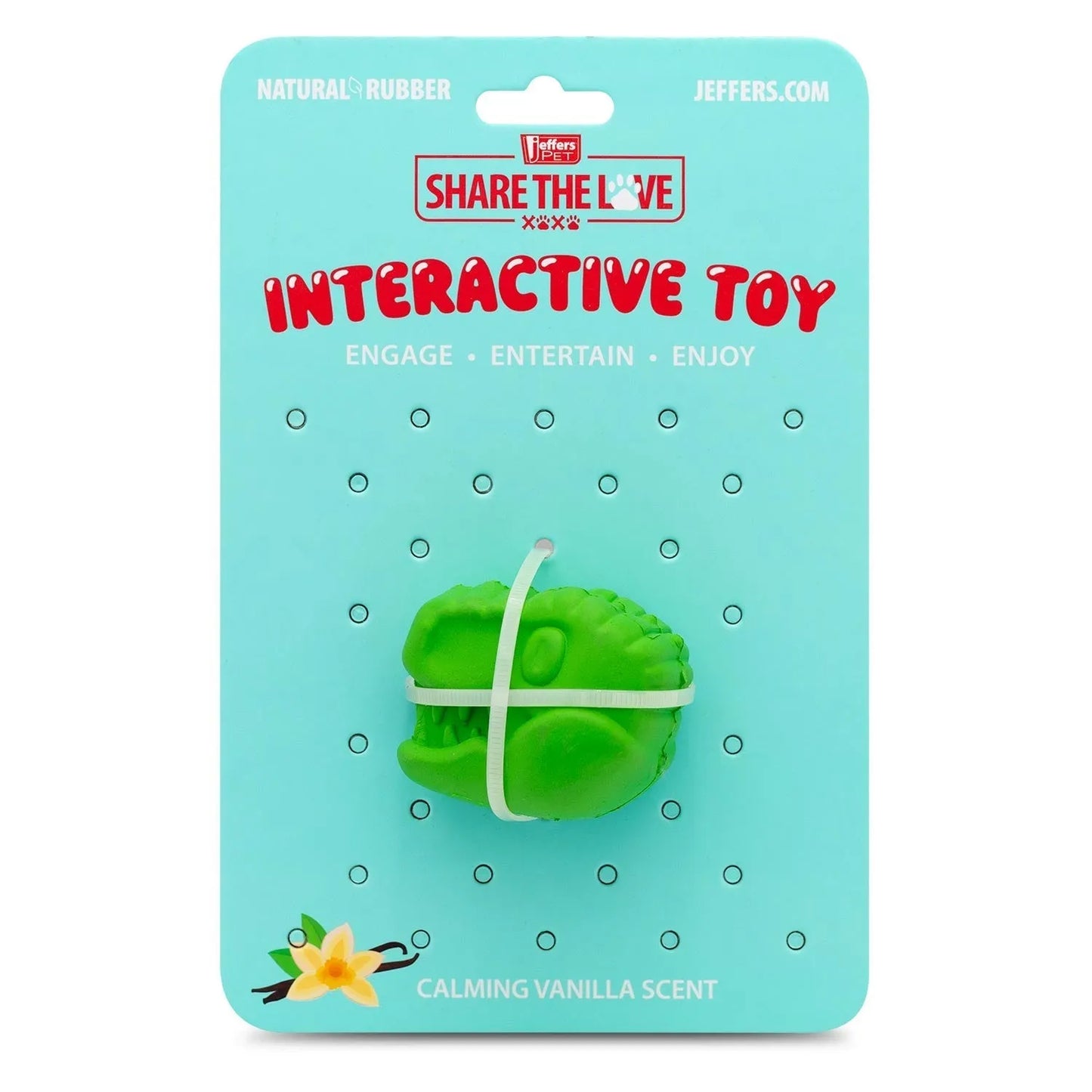 Jeffers - Jeffers T-Rex Vanilla Scented Dental Dog Toy Medium Chew - Dog Supplies > Dog Toys