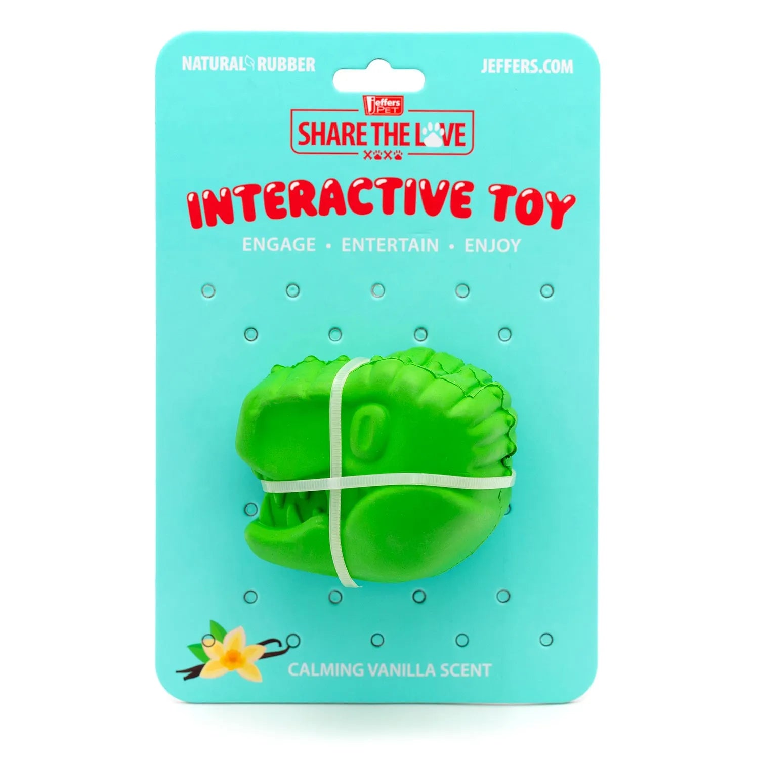 Jeffers - Jeffers T-Rex Vanilla Scented Dental Dog Toy Medium Chew - Dog Supplies > Dog Toys