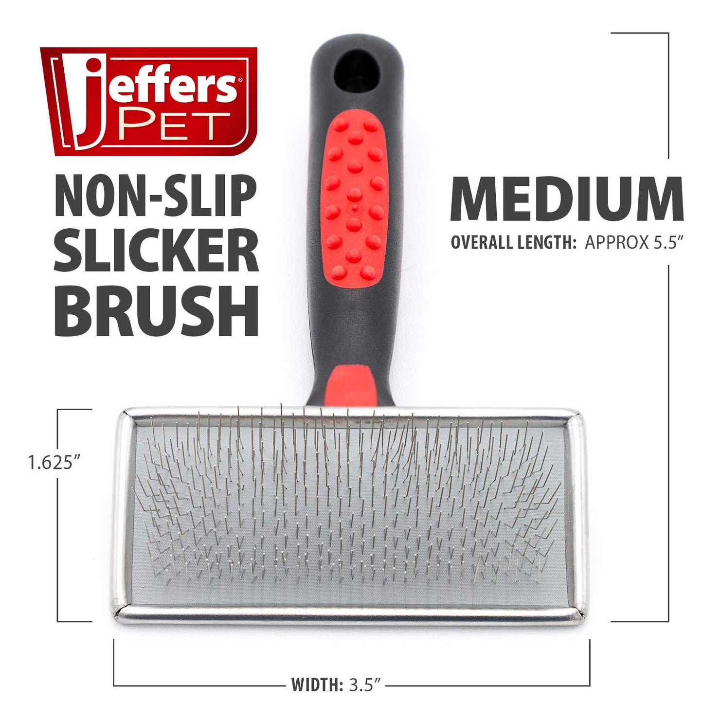 Non-Slip Slicker Grooming Brush for Delicate Coats