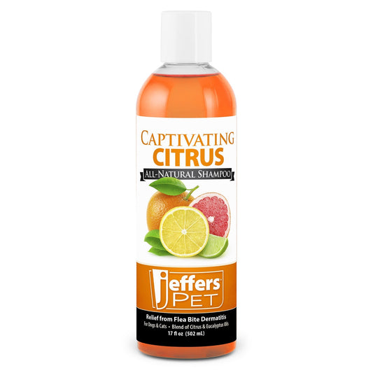 Purrfect Pet Kingdom Jeffers Pet Captivating Citrus All-Natural Flea Bite Relief (17 oz, 1) - Premium Pet Grooming
