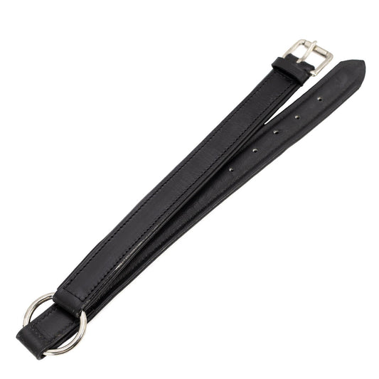 Premium Padded Black Leather Dog Collars Adjustable - main product image