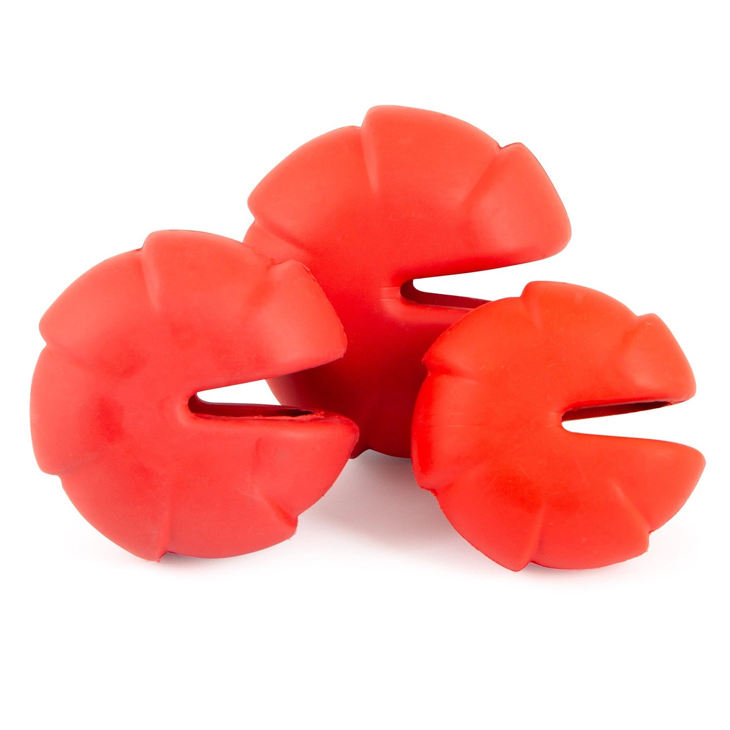 Jeffers Red Millipede Durable Rubber Treat Dental Dog Toy
