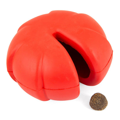 Jeffers Red Millipede Durable Rubber Treat Dental Dog Toy