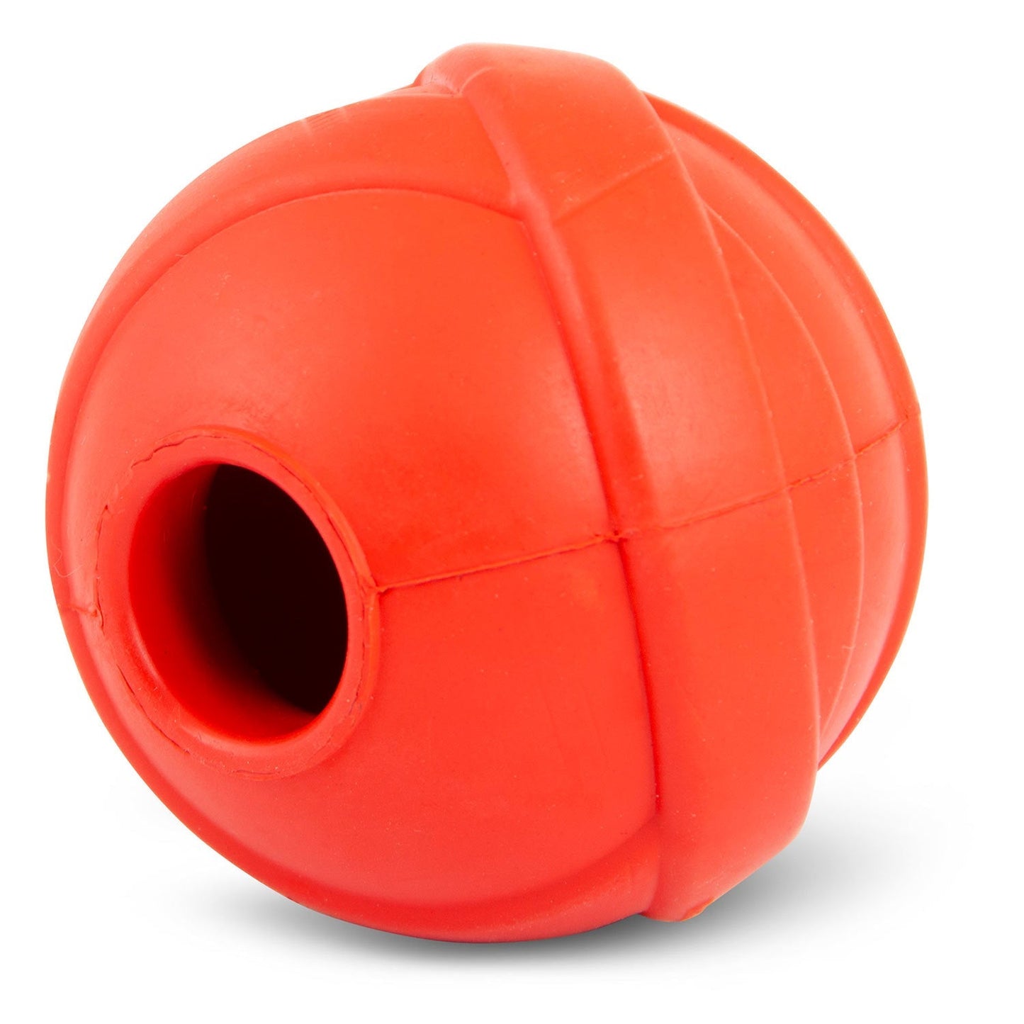Jeffers Red Orbits Ball Natural Rubber Dental Treat Dispensing