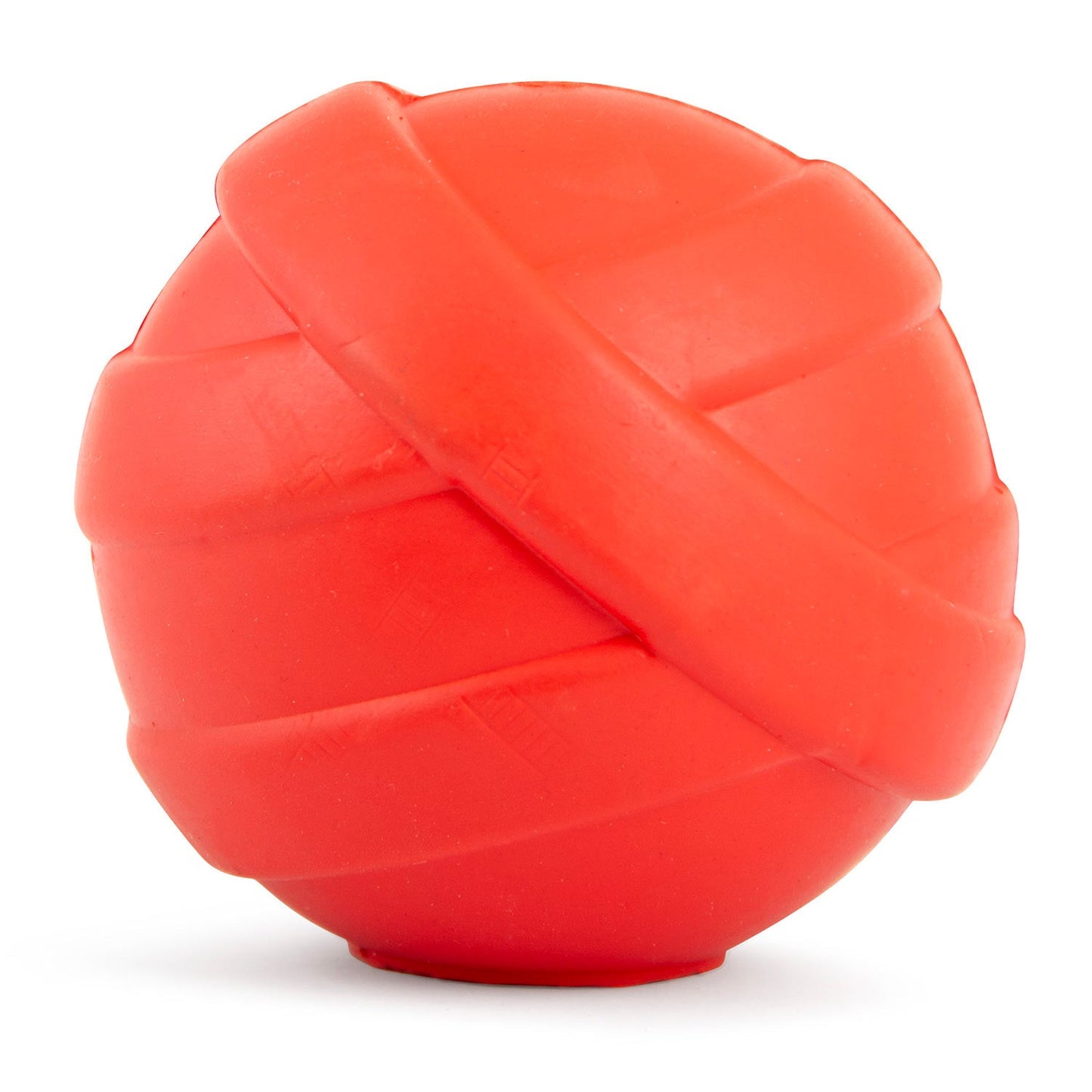 Jeffers Red Orbits Ball Natural Rubber Dental Treat Dispensing