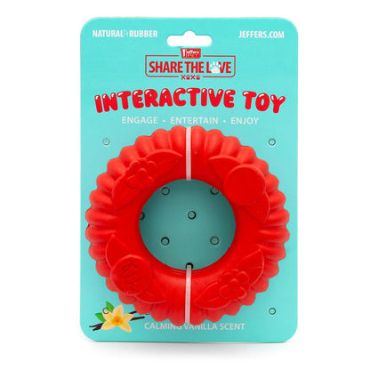 Durable Red Virgo Natural Rubber Dog Dental Tug Toy For Dogs