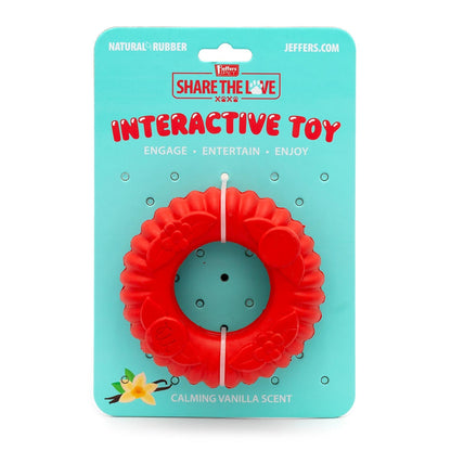 Durable Red Virgo Natural Rubber Dog Dental Tug Toy For Dogs