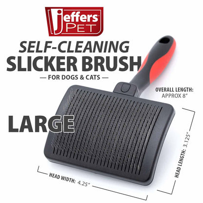 Self-Cleaning Slicker Brush for Dogs and Cats Groom