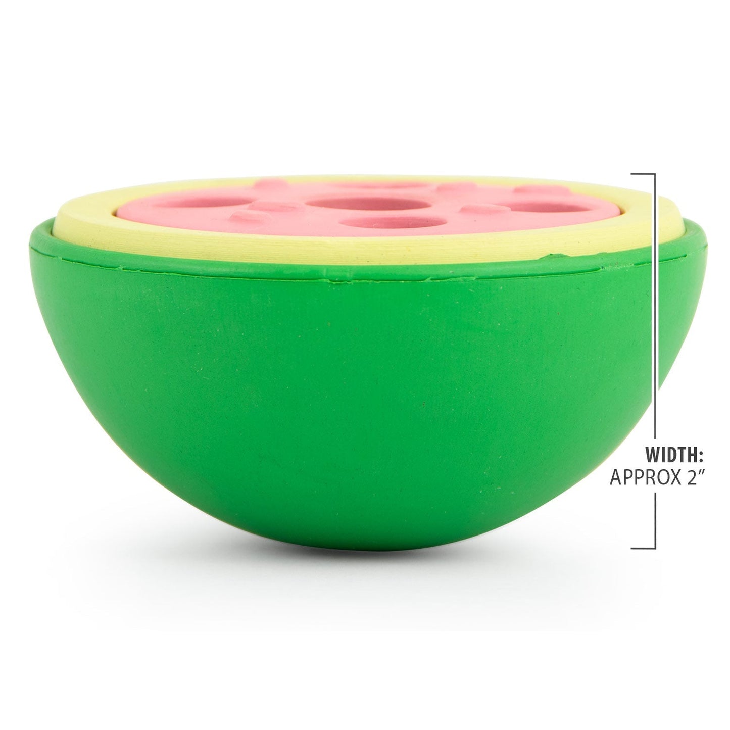 Jeffers Watermelon Natural Rubber Treat Dispensing Dog Dental