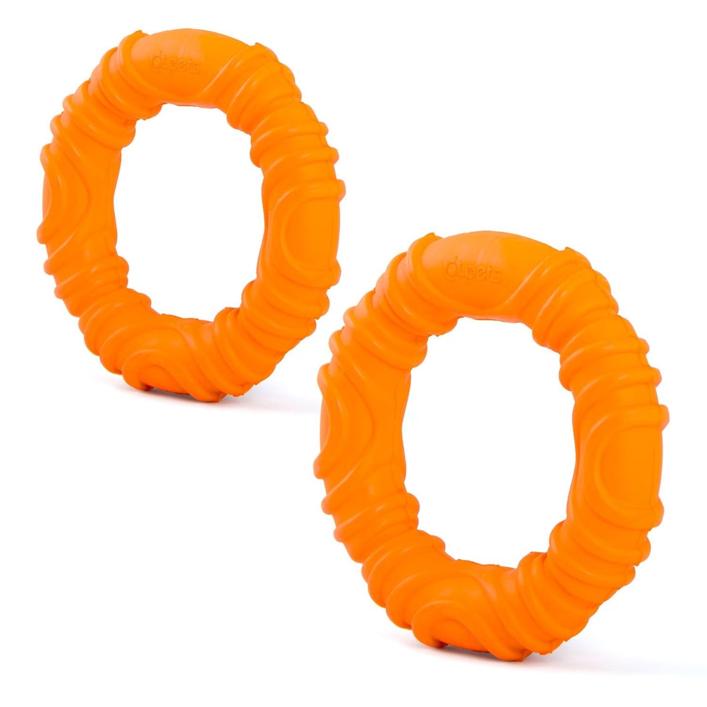 Jeffers Wavy Ring Tugger Natural Rubber Dog Chew Toy for Tug