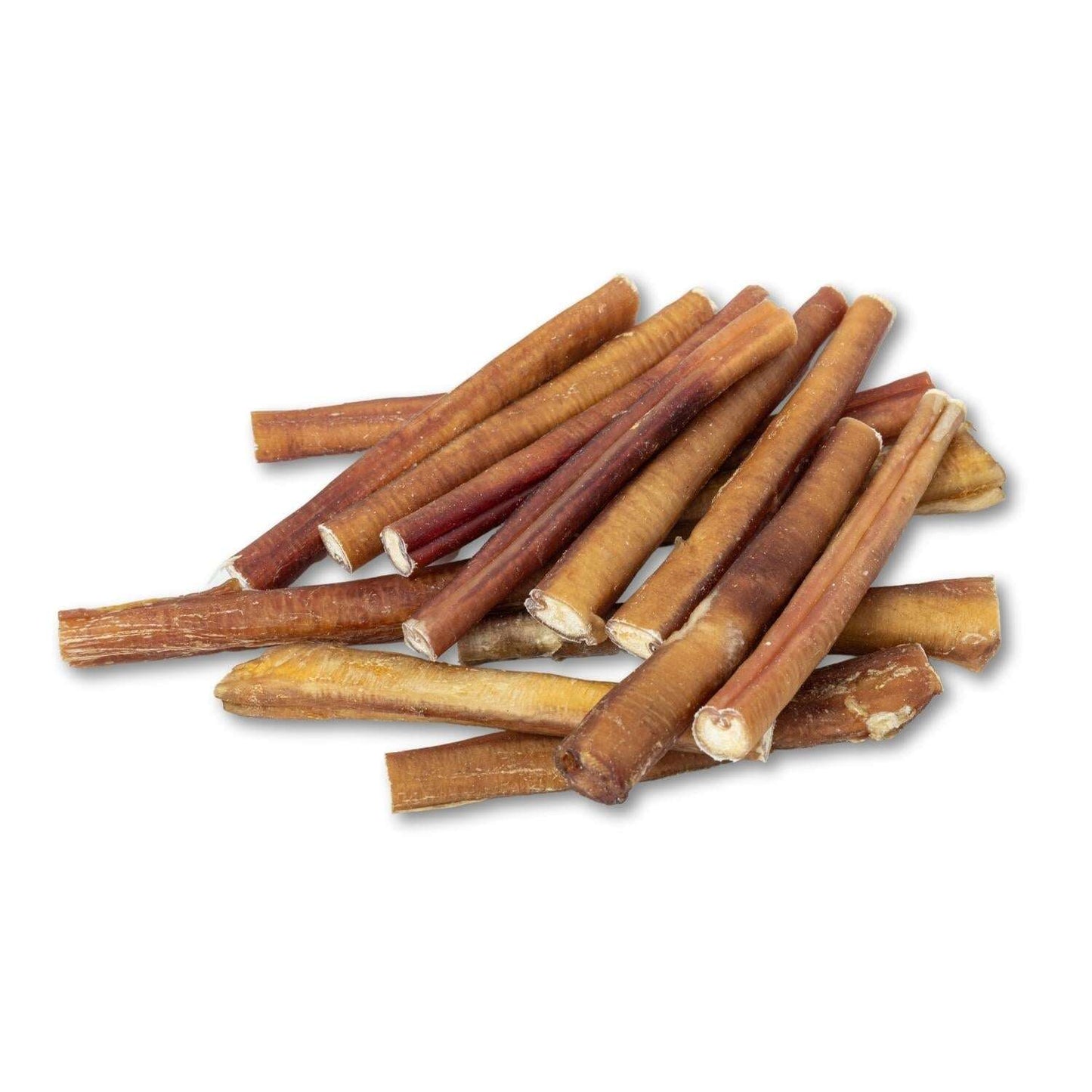 All Natural 6 inch bully sticks for dogs from Purrfect Pet Kingdom, perfect for healthy chewing